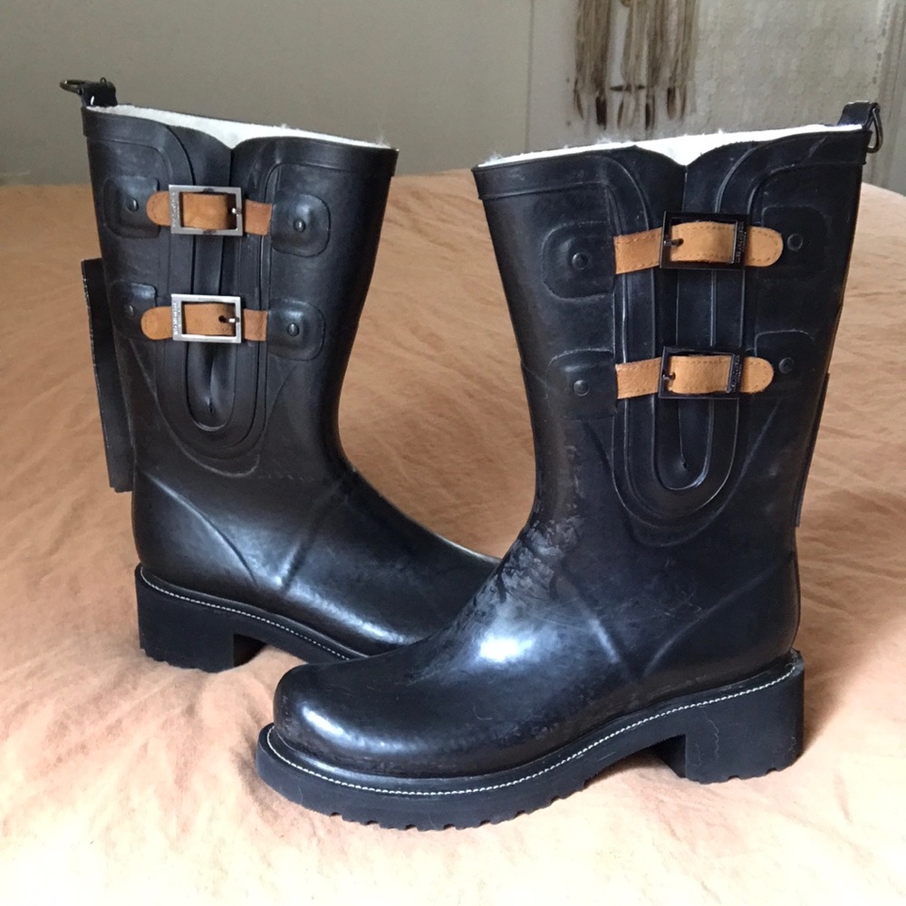 ILSE JACOBSEN Waterproof Buckle Snow Rain Boot